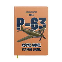 Thumbnail for Bell P-63A Kingcobra - Royal name. Playful game. design on orange notebook