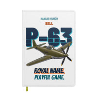 Thumbnail for Bell P-63A Kingcobra - Royal name. Playful game. design on white notebook