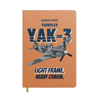 Thumbnail for Yakovlev Yak-3 - Light frame. Heavy charm. design on orange notebook