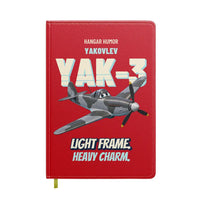 Thumbnail for Yakovlev Yak-3 - Light frame. Heavy charm. design on red notebook