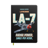 Thumbnail for Lavochkin La-7 - Radial power. Smile per hour. design on black notebook