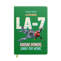 Thumbnail for Lavochkin La-7 - Radial power. Smile per hour. design on green notebook