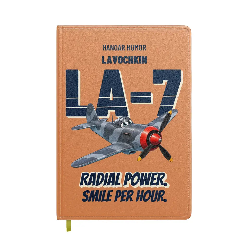 Lavochkin La-7 - Radial power. Smile per hour. design on orange notebook