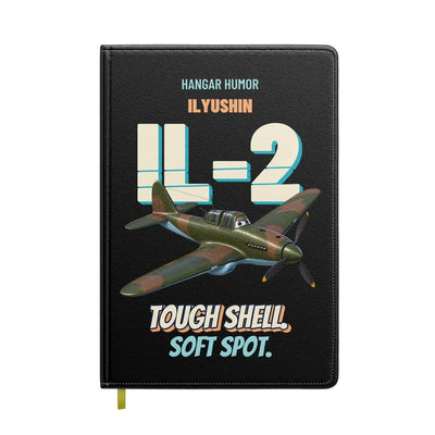 Ilyushin Il-2M3 - Tough shell. Soft spot. design on black notebook