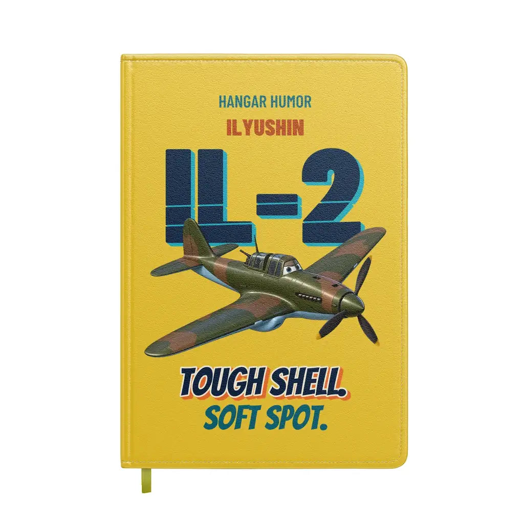 Ilyushin Il-2M3 - Tough shell. Soft spot. design on yellow notebook