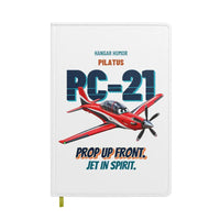 Thumbnail for Pilatus PC-21 - Prop up front. Jet in spirit. design on white notebook