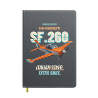 Thumbnail for SIAI-Marchetti SF.260D - Italian style. Extra smile. design on gray notebook