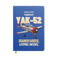 Thumbnail for Yakovlev Yak-52 - Trainer roots. Looping moods. design on blue notebook