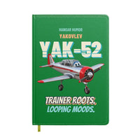Thumbnail for Yakovlev Yak-52 - Trainer roots. Looping moods. design on green notebook
