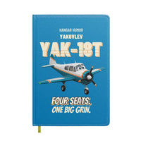Thumbnail for Yakovlev Yak-18T - Four seats. One big grin. design on turquoise notebook
