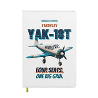 Thumbnail for Yakovlev Yak-18T - Four seats. One big grin. design on white notebook