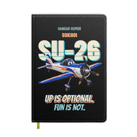 Thumbnail for Sukhoi Su-26M - Up is optional. Fun is not. design on black notebook