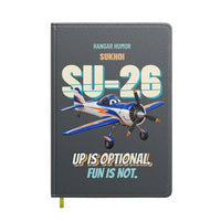 Thumbnail for Sukhoi Su-26M - Up is optional. Fun is not. design on gray notebook