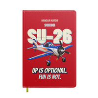 Thumbnail for Sukhoi Su-26M - Up is optional. Fun is not. design on red notebook