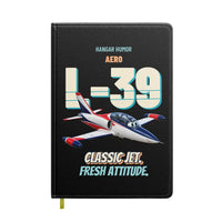 Thumbnail for Aero L-39C Albatros - Classic jet. Fresh attitude. design on black notebook