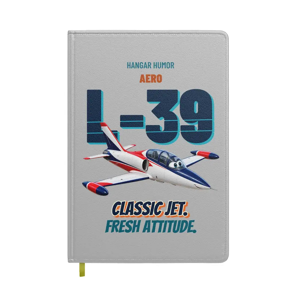 Aero L-39C Albatros - Classic jet. Fresh attitude. design on light gray notebook