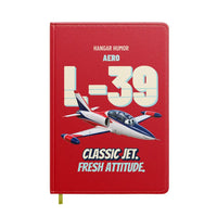 Thumbnail for Aero L-39C Albatros - Classic jet. Fresh attitude. design on red notebook