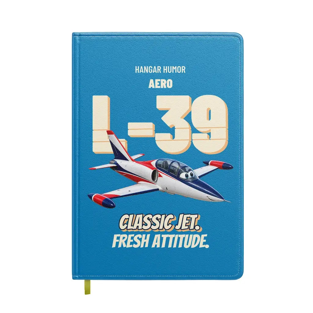 Aero L-39C Albatros - Classic jet. Fresh attitude. design on turquoise notebook