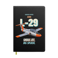 Thumbnail for Aero L-29 Delfin - Small jet. Big splash. design on black notebook