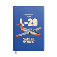 Thumbnail for Aero L-29 Delfin - Small jet. Big splash. design on blue notebook
