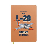 Thumbnail for Aero L-29 Delfin - Small jet. Big splash. design on orange notebook
