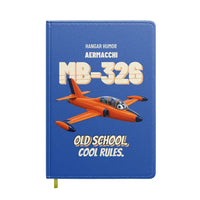 Thumbnail for Aermacchi MB-326 - Old school. Cool rules. design on blue notebook