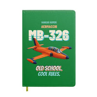 Thumbnail for Aermacchi MB-326 - Old school. Cool rules. design on green notebook