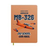 Thumbnail for Aermacchi MB-326 - Old school. Cool rules. design on orange notebook