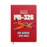Thumbnail for Aermacchi MB-326 - Old school. Cool rules. design on red notebook