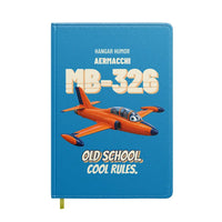 Thumbnail for Aermacchi MB-326 - Old school. Cool rules. design on turquoise notebook