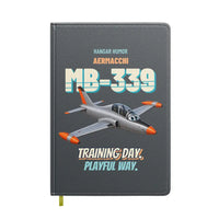 Thumbnail for Aermacchi MB-339A - Training day. Playful way. design on gray notebook