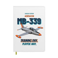 Thumbnail for Aermacchi MB-339A - Training day. Playful way. design on white notebook