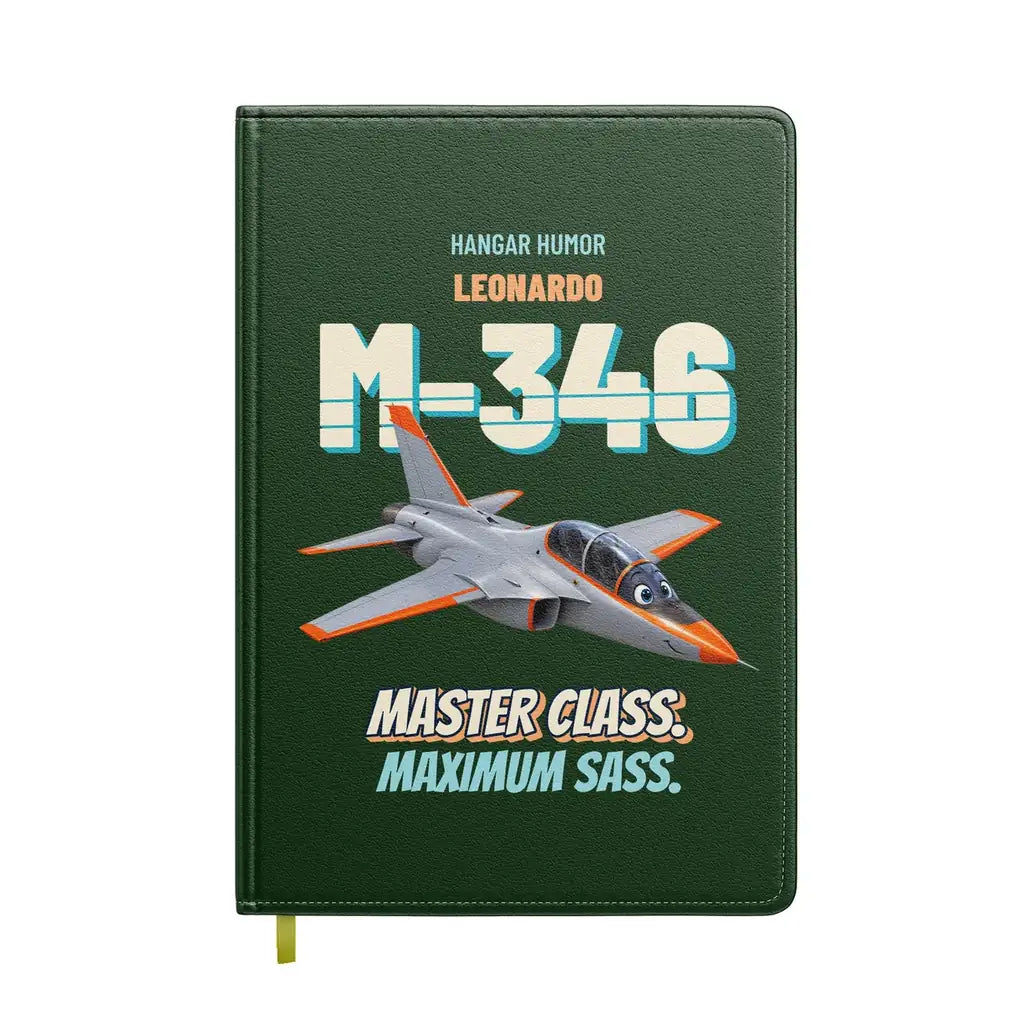 Leonardo M-346 - Master class. Maximum sass. design on dark green notebook