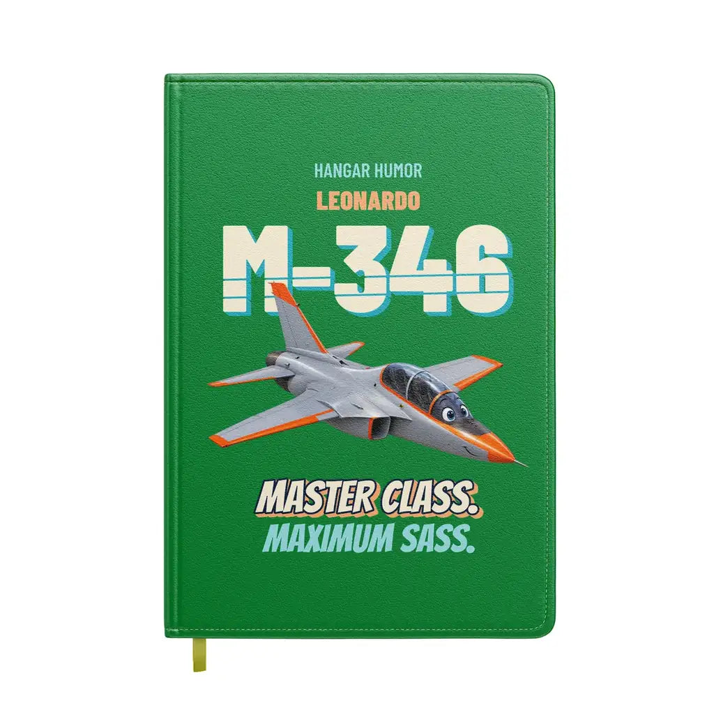 Leonardo M-346 - Master class. Maximum sass. design on green notebook