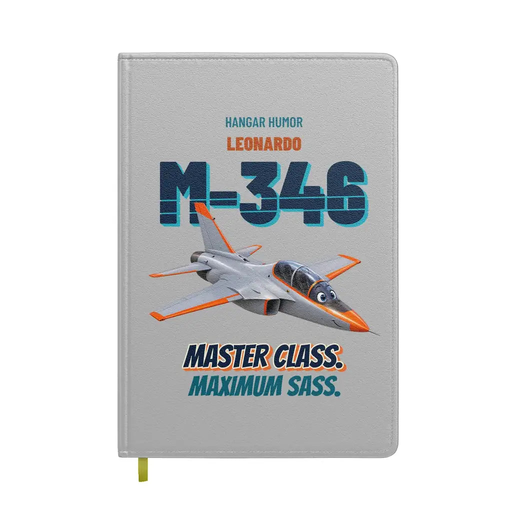 Leonardo M-346 - Master class. Maximum sass. design on light gray notebook