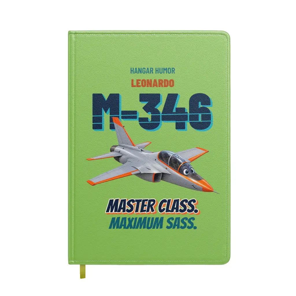 Leonardo M-346 - Master class. Maximum sass. design on light green notebook