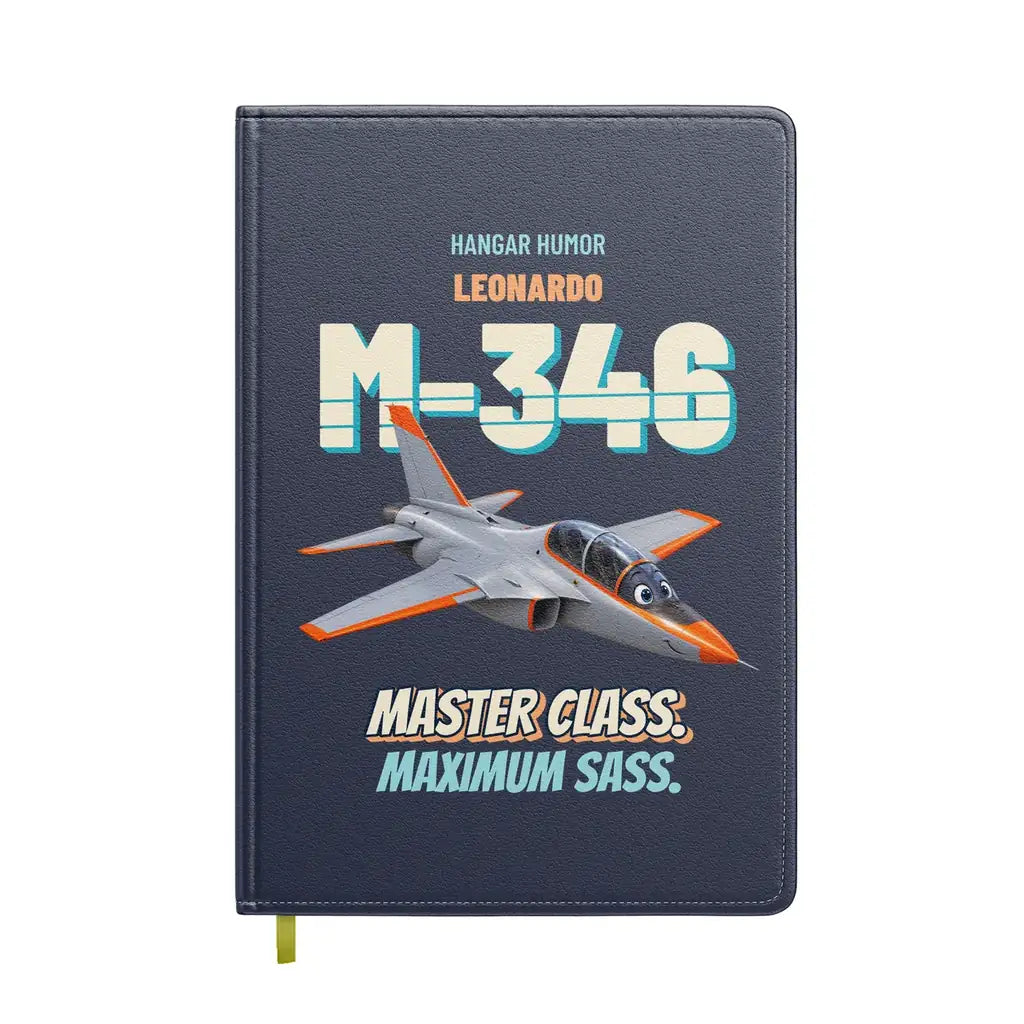 Leonardo M-346 - Master class. Maximum sass. design on navy blue notebook