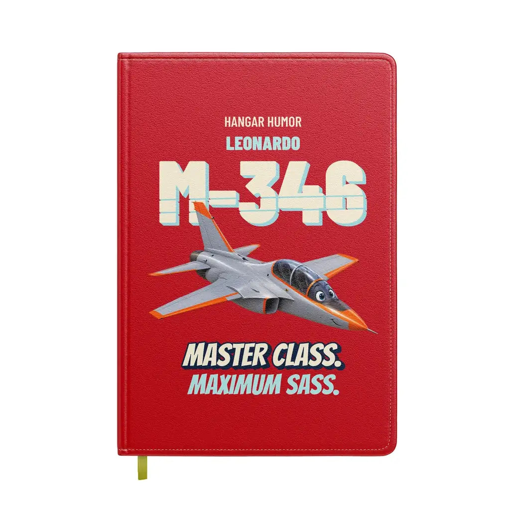 Leonardo M-346 - Master class. Maximum sass. design on red notebook