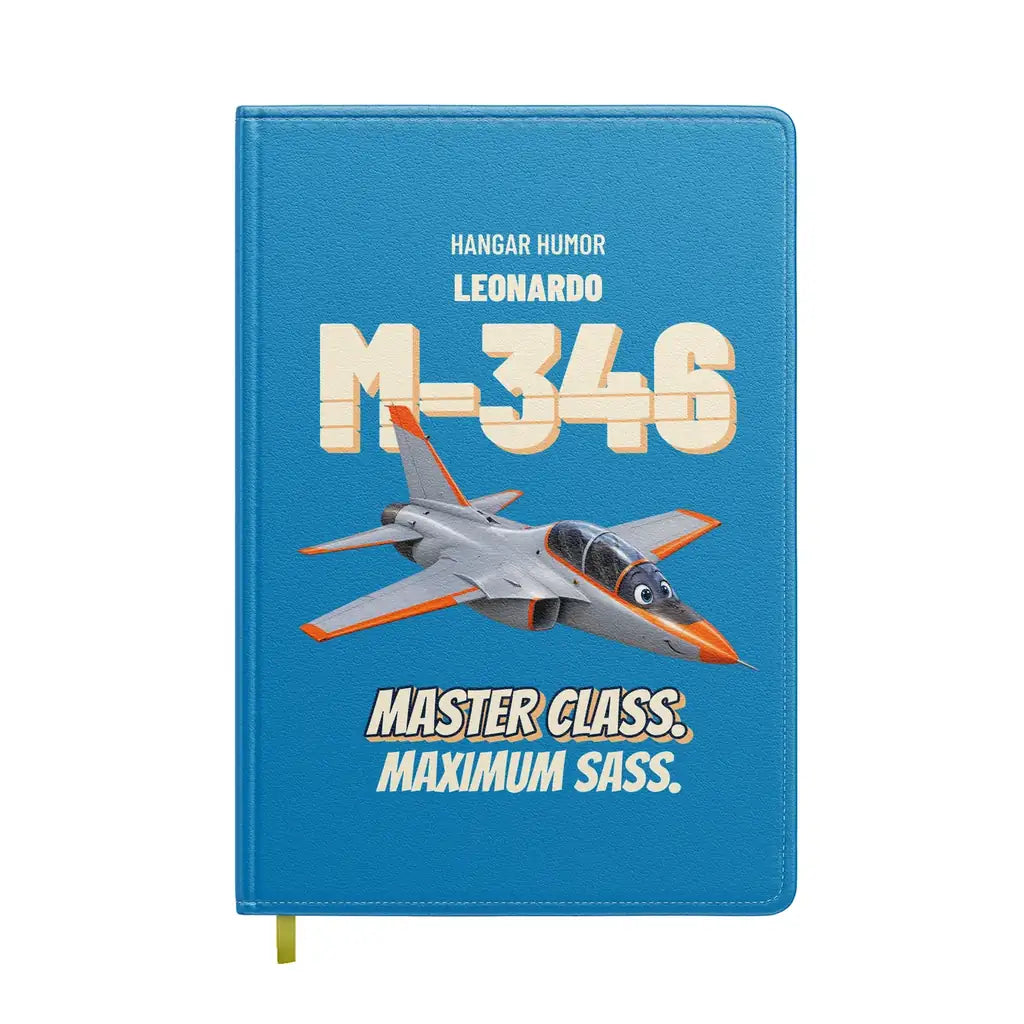 Leonardo M-346 - Master class. Maximum sass. design on turquoise notebook