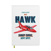 Thumbnail for BAE Hawk T1 - Sharp turns. Soft spot. design on white notebook