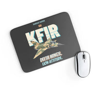 Thumbnail for IAI Kfir C2 - Delta wings. Lion attitude. design on black rectangle mouse pad