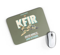 Thumbnail for IAI Kfir C2 - Delta wings. Lion attitude. design on green army rectangle mouse pad