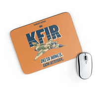 Thumbnail for IAI Kfir C2 - Delta wings. Lion attitude. design on orange rectangle mouse pad