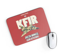 Thumbnail for IAI Kfir C2 - Delta wings. Lion attitude. design on red rectangle mouse pad