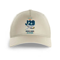 Thumbnail for Saab J 29F Tunnan - Barrel shape. Jet attitude. design on beige printed hat