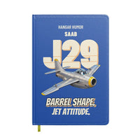 Thumbnail for Saab J 29F Tunnan - Barrel shape. Jet attitude. design on blue notebook