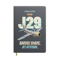 Thumbnail for Saab J 29F Tunnan - Barrel shape. Jet attitude. design on gray notebook
