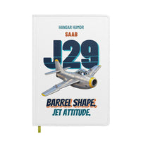 Thumbnail for Saab J 29F Tunnan - Barrel shape. Jet attitude. design on white notebook