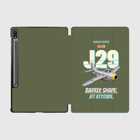Thumbnail for Saab J 29F Tunnan - Barrel shape. Jet attitude. design on green army samsung tablet tablet case