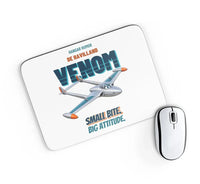 Thumbnail for de Havilland Venom FB.4 - Small bite. Big attitude. design on white rectangle mouse pad
